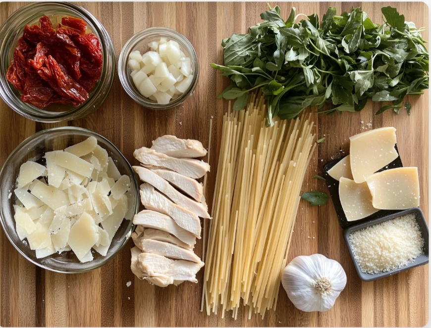Ingredients You Need to Make Creamy Chicken Marsala Pasta