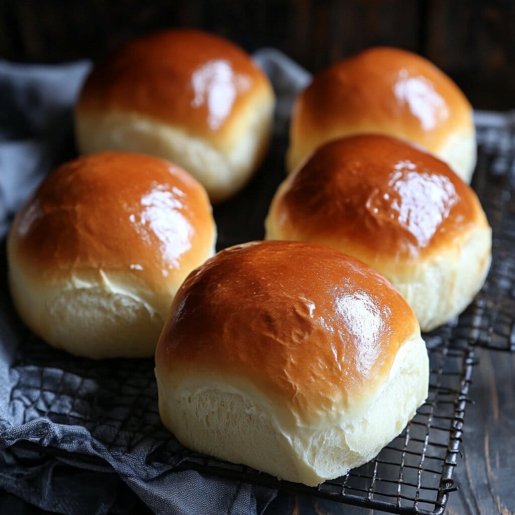 Milk brioche rolls in a freezer bag for long-term storage.