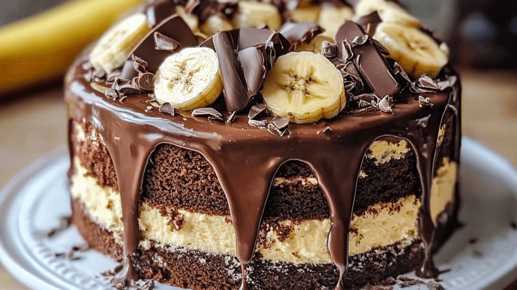 Chocolate Banana Cake dessert
