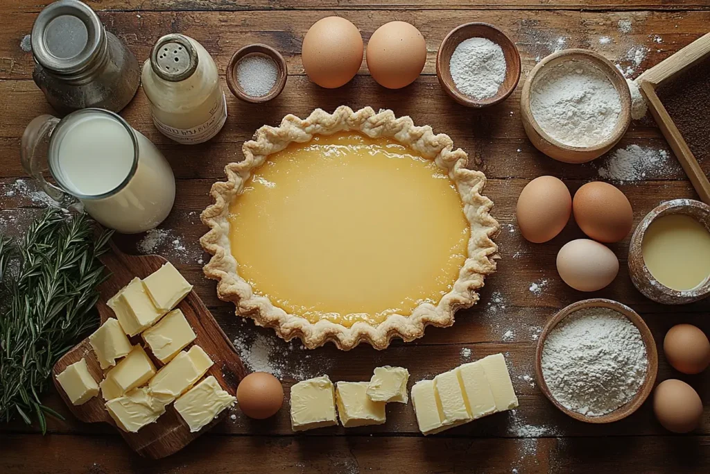 Key Ingredients for the Perfect Creamy Caramel Custard Pie 