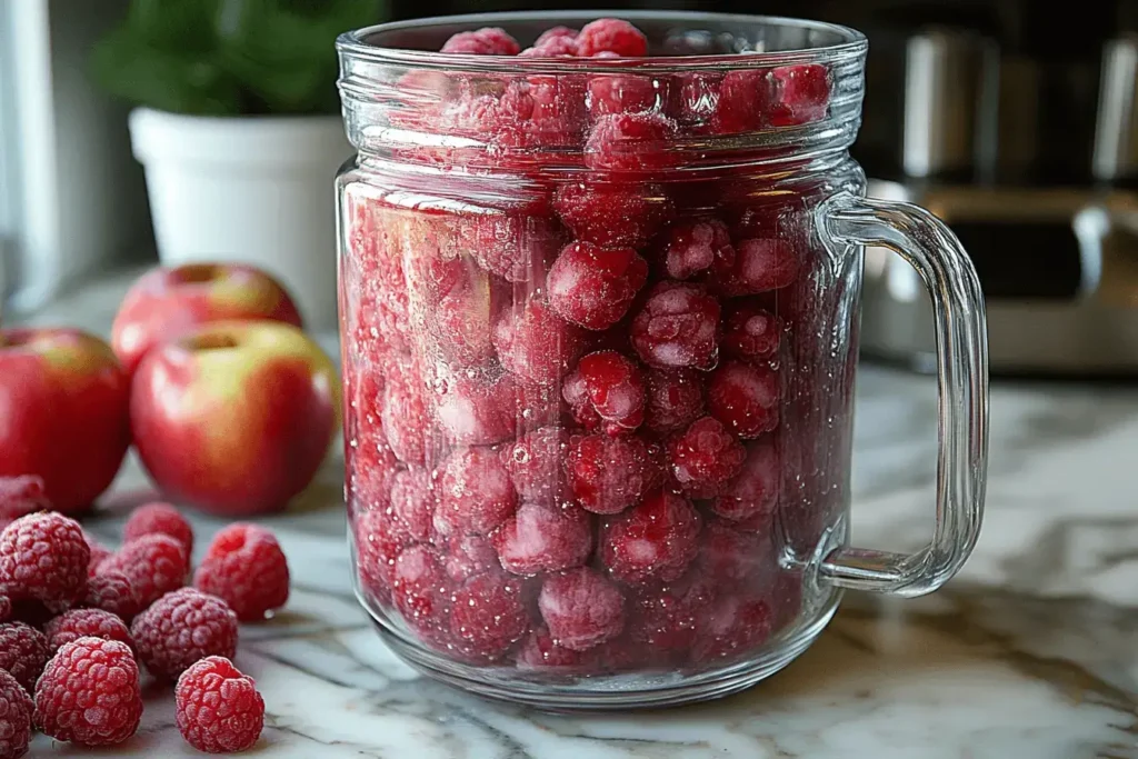 If using butterfly pea flowers, steep them in hot water until you get a deep blue color. Let it cool completely. If using blue spirulina, skip this step.