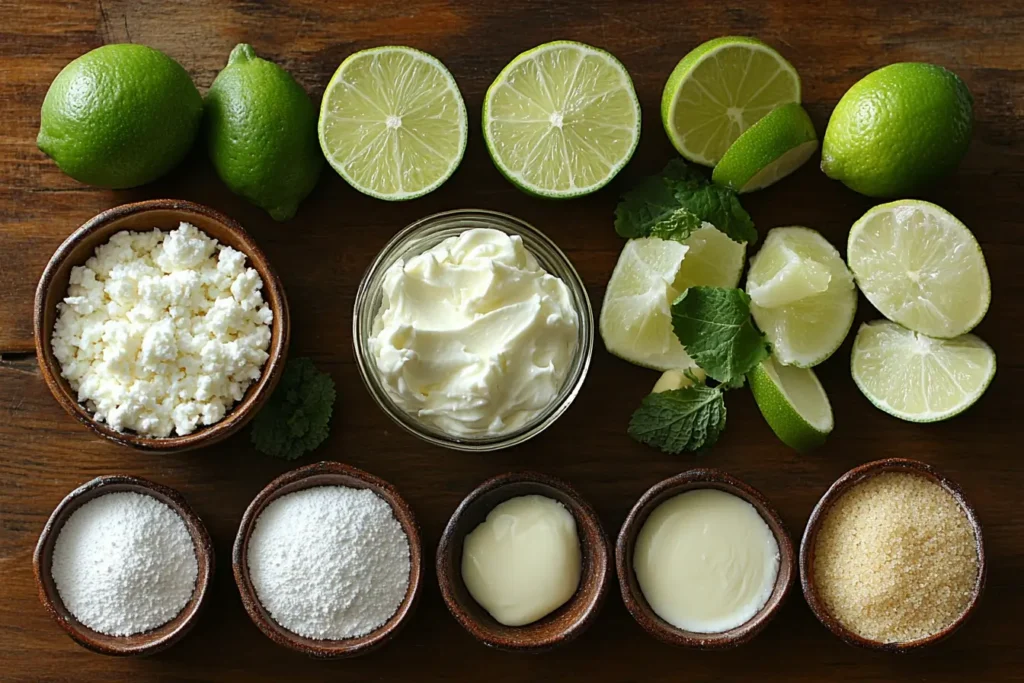 Ingredients for Lime Mousse Cheesecake Recipe