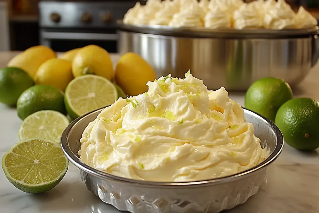 Beat cream cheese and granulated sugar until smooth. Stir in lime juice, lime zest, and vanilla extract.