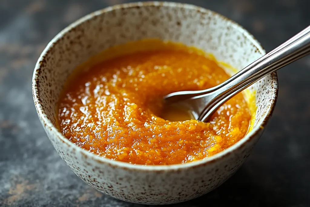 Combine wet ingredients In another bowl, whisk the eggs, pumpkin purée, oil, milk, and vanilla until smooth.
